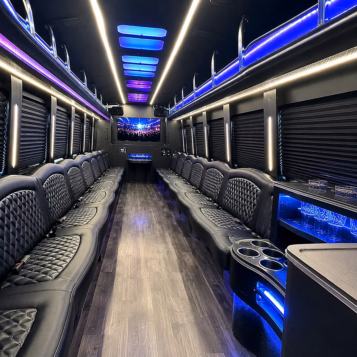 gilbert party bus rentals inside
